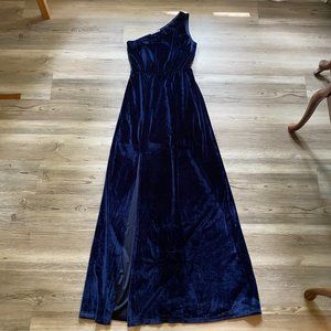 Tatiana Velvet One Shoulder Maxi Dress